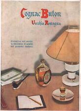 PUBBLICITA' 1942 COGNAC BUTON VECCHIA ROMAGNA QUALITA' PRODOTTO ITALIANO