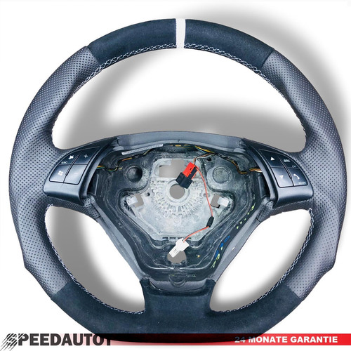 Alcantara volant aplati cuir - aplati,