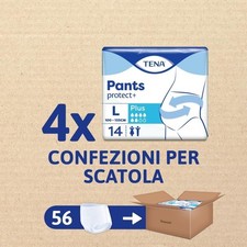 TENA Pants Plus Large (L) Pacco Scorta Mensile  Mutandine Assorbenti Elastiche