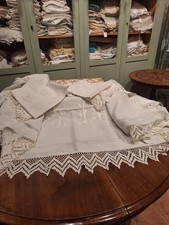 Antico lenzuolo federe lino - ,