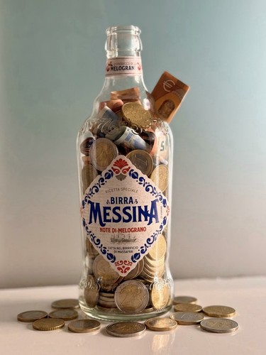 Birra messina salvadanaio - birra,