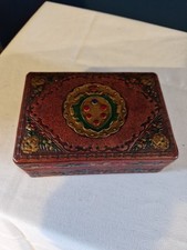 Scatola pelle rossa vintage