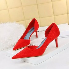 Decolte rosse punta tacco - decolte,