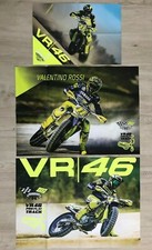 VALENTINO ROSSI 3 POSTERS RANCH YAMAHA FLAT TRACK PECCO BEZ MARO MIG MONSTER