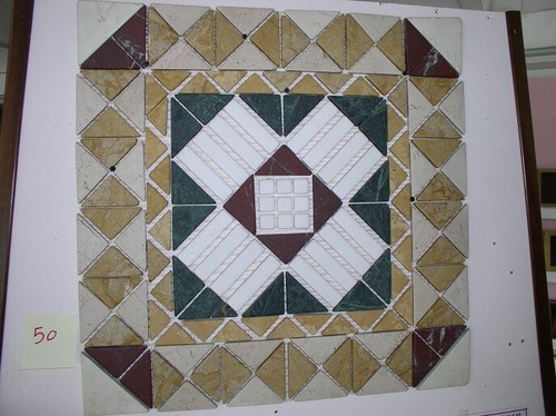 Mosaico quadrato in marmo - mosaico,