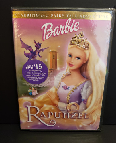 Sealed barbie rapunzel - barbie, dvd