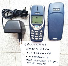 Nokia 3310 perfettamente funzionante colore blu, con caricatore e batteria al 50