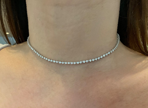 Collana girocollo taglio - , tondo