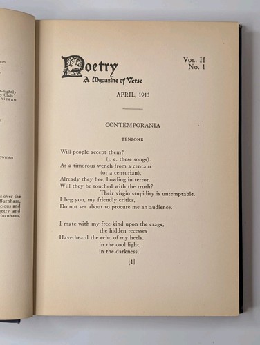 Poetry magazine of verse - poetry:,
