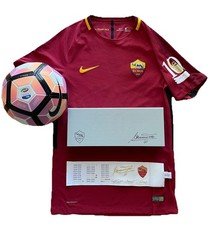 As Roma-addio al Calcio del Capitano Francesco Totti: Maglia+pallone+fascia