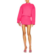Mini abito in cotone rosa The