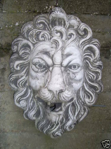 Leone bassorilievo mascherone - leone,