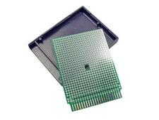 Kit prototipazione Commodore 64/128 - scheda cartuccia, scatola stagnata e plastica