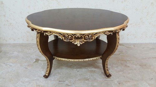 Tavolino salotto ovale legno - tavolino,