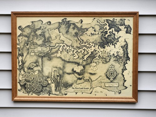 Mappa incorniciata sydney a - mappa,