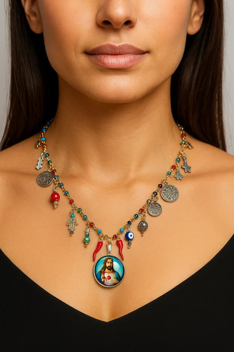 Collana rosario cristalli