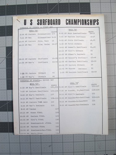 Surfing ephemera vintage - ,