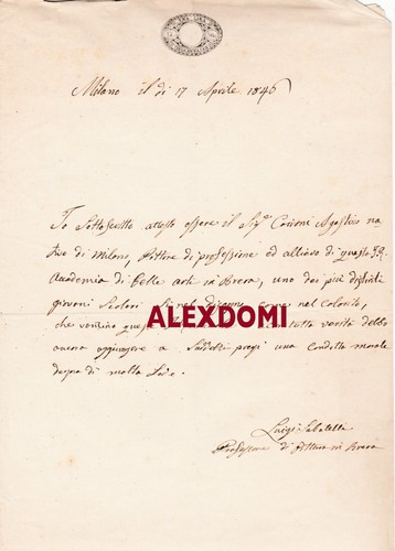 Autografo lettera di luigi - ,