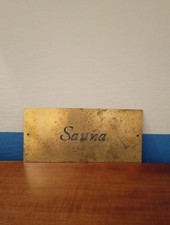 Cartello In Ottone Vintage