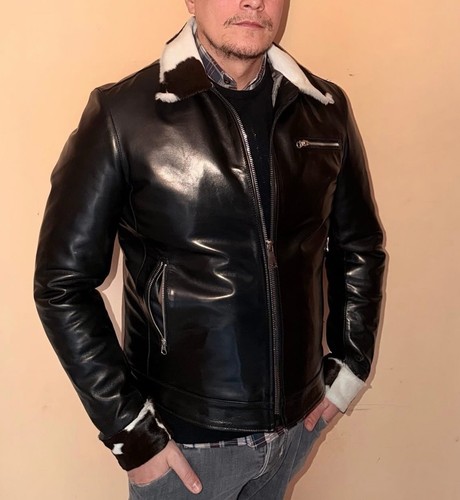 Giubbotto vera pelle uomo - in,