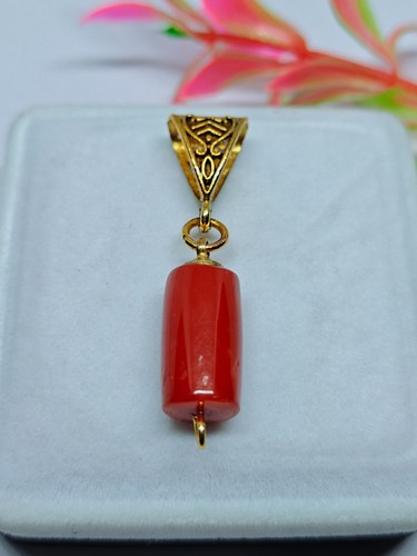 Collana con perline corallo - collana, di