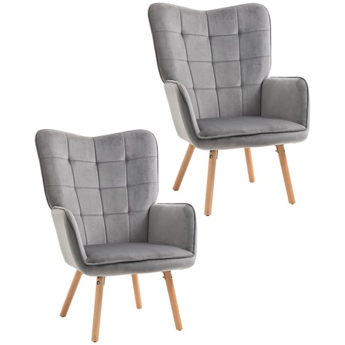 Homcom poltrona moderna - poltrona,