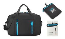 RONCATO Compact Cabin Bag borsa da viaggio borsa nera blu fluo nuova