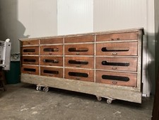 Bancone a Cassetti Antico Originale