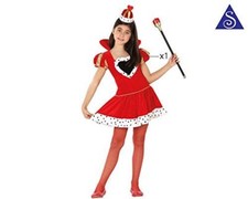 Costume Regina Di Cuori Bimba