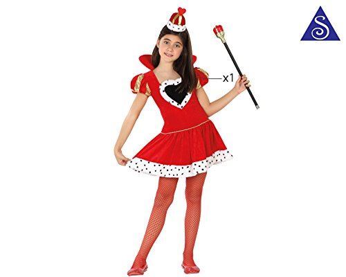 Costume regina cuori bimba - cuori,