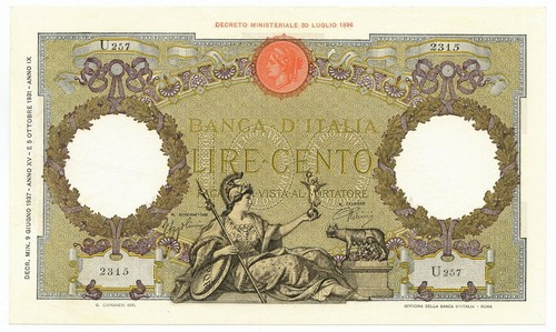 100 lire capranesi aquila - 100,
