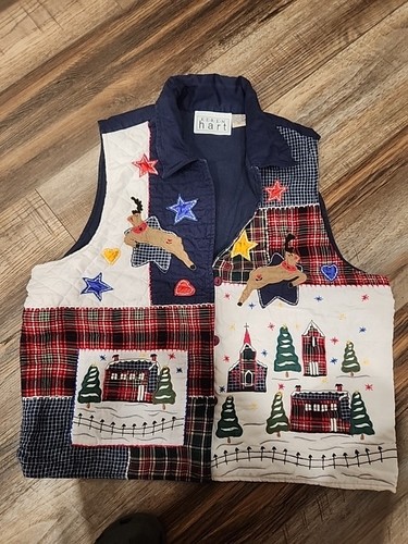 Gilet patchwork donna vintage