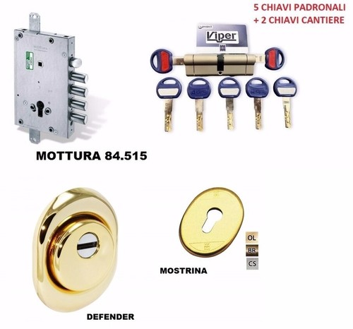 Kit serratura tipo cisa - cisa, per