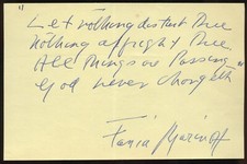 Fania Marinoff d1971 autografo