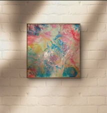 Abstract painting hand painted
