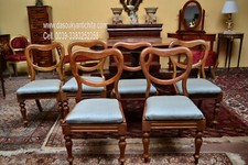 Antico gruppo di sei sedie