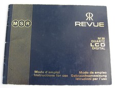 REVUE LIBRETTO DI ISTRUZIONI M