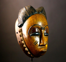Maschera baule africana antica - maschera,