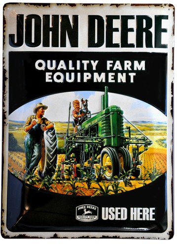 Insegna john deere trattore - deere,