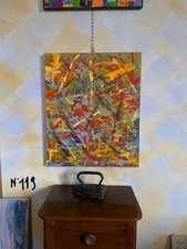 “ vibrante armonia” astrattismo, quadro dipinto a mano #astratto #canvas #tela