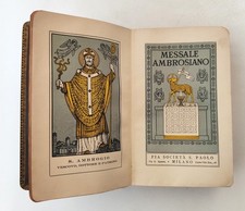 MESSALE AMBROSIANO QUOTIDIANO Italiano - latino.  Pia società S.Paolo 1949