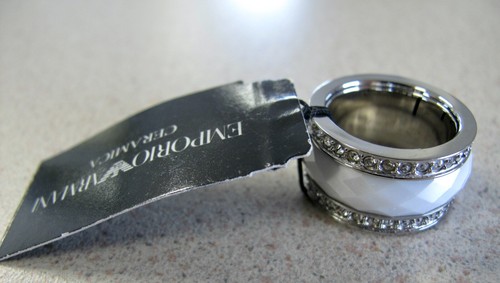 Anello ceramica emporio armani - anello,