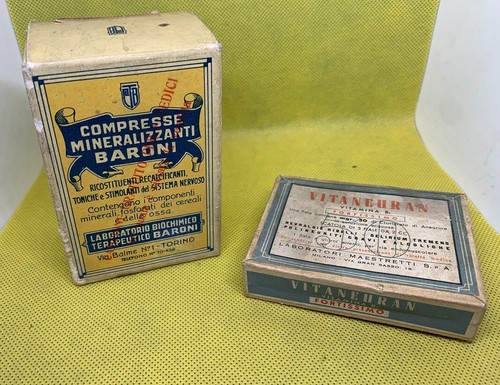 Antiche scatole medicine - antiche, piene