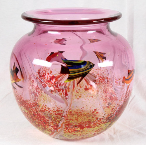 Grande vaso vetro pesce - in,