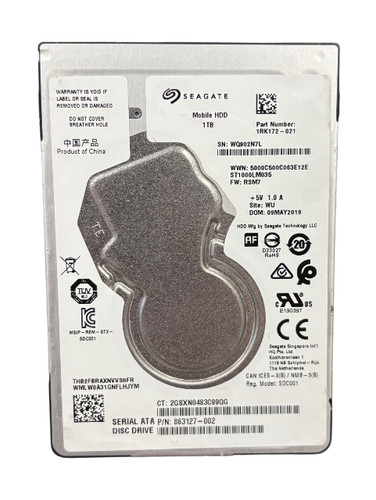 Seagate 1tb sata hdd - sata, 5400