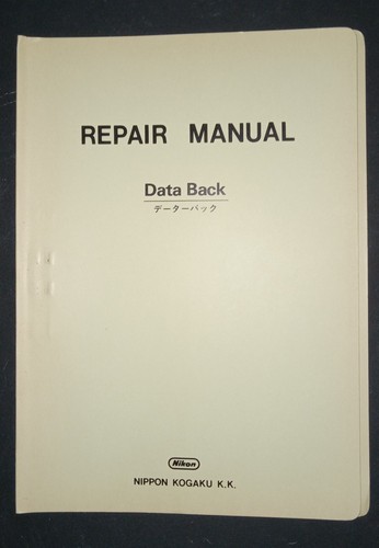 Nikon data back manuale - back,