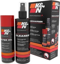 Kit Pulizia Filtro Aria Sportivo Cotone KN K&N Detergente 355ml Olio 204ml 
