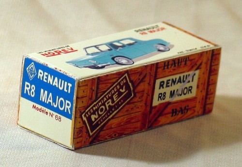 Norev renault major - r8, boite