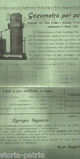 CAMPANIA_AVELLINO_RARA PUBBLICITARIA_LUMI ACETILENE_GAS_MINERALI_POMPE_ENOLOGIA