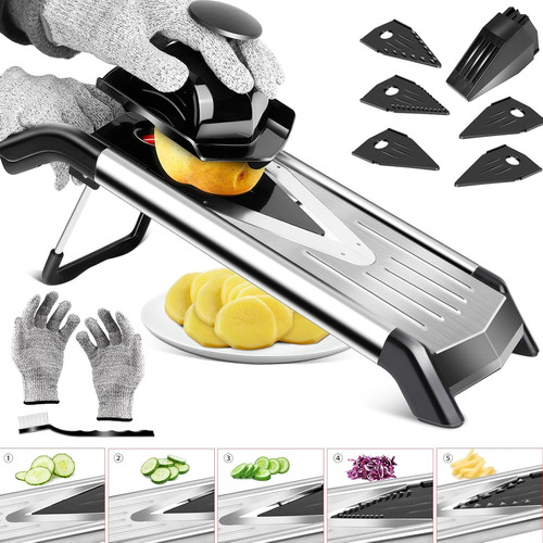 Mandolina acciaio inox v - mandolina,